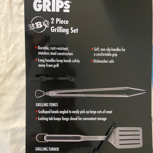 Oxo Silver and Black BBQ Grilling Tools Set - Picture 8 of 10